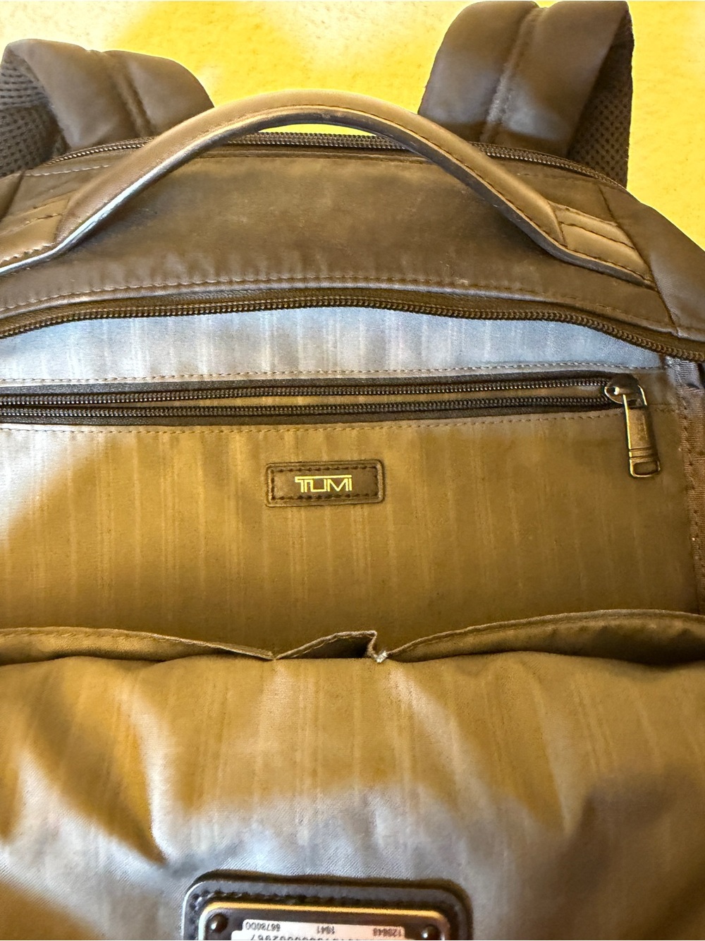 TUMI 66780D0 Black Nylon Laptop Backpack Business Travel Work Bag - Picture 11 of 13